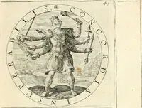 Picture 153 of 214 from A collection of emblemes, ancient and moderne : quickened vvith metricall illustrations, both morall and divine : and disposed into lotteries, that instruction and good counsell may bee furthered by an honest and pleasant recreation (1635), leaf 206