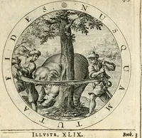 Picture 157 of 214 from A collection of emblemes, ancient and moderne : quickened vvith metricall illustrations, both morall and divine : and disposed into lotteries, that instruction and good counsell may bee furthered by an honest and pleasant recreation (1635), leaf 210