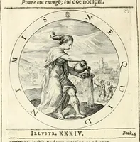 An illustration from A collection of emblemes, ancient and moderne : quickened vvith metricall illustrations, both morall and divine : and disposed into lotteries, that instruction and good counsell may bee furthered by an honest and pleasant recreation (1635)