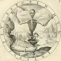 An illustration from A collection of emblemes, ancient and moderne : quickened vvith metricall illustrations, both morall and divine : and disposed into lotteries, that instruction and good counsell may bee furthered by an honest and pleasant recreation (1635)