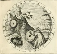 An illustration from A collection of emblemes, ancient and moderne : quickened vvith metricall illustrations, both morall and divine : and disposed into lotteries, that instruction and good counsell may bee furthered by an honest and pleasant recreation (1635)