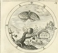 Picture 24 of 214 from A collection of emblemes, ancient and moderne : quickened vvith metricall illustrations, both morall and divine : and disposed into lotteries, that instruction and good counsell may bee furthered by an honest and pleasant recreation (1635), leaf 43