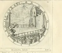 An illustration from A collection of emblemes, ancient and moderne : quickened vvith metricall illustrations, both morall and divine : and disposed into lotteries, that instruction and good counsell may bee furthered by an honest and pleasant recreation (1635)