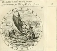 Picture 43 of 214 from A collection of emblemes, ancient and moderne : quickened vvith metricall illustrations, both morall and divine : and disposed into lotteries, that instruction and good counsell may bee furthered by an honest and pleasant recreation (1635), leaf 62