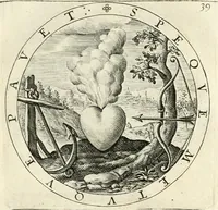 Picture 45 of 214 from A collection of emblemes, ancient and moderne : quickened vvith metricall illustrations, both morall and divine : and disposed into lotteries, that instruction and good counsell may bee furthered by an honest and pleasant recreation (1635), leaf 64