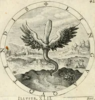 An illustration from A collection of emblemes, ancient and moderne : quickened vvith metricall illustrations, both morall and divine : and disposed into lotteries, that instruction and good counsell may bee furthered by an honest and pleasant recreation (1635)