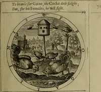 An illustration from A collection of emblemes, ancient and moderne : quickened vvith metricall illvstrations, both morall and divine, and disposed into lotteries, that instruction and good counsell may bee furthered by an honest and pleasant recreation (1635)