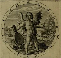 An illustration from A collection of emblemes, ancient and moderne : quickened vvith metricall illvstrations, both morall and divine, and disposed into lotteries, that instruction and good counsell may bee furthered by an honest and pleasant recreation (1635)
