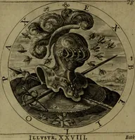 An illustration from A collection of emblemes, ancient and moderne : quickened vvith metricall illvstrations, both morall and divine, and disposed into lotteries, that instruction and good counsell may bee furthered by an honest and pleasant recreation (1635)