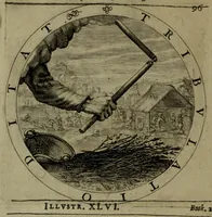 An illustration from A collection of emblemes, ancient and moderne : quickened vvith metricall illvstrations, both morall and divine, and disposed into lotteries, that instruction and good counsell may bee furthered by an honest and pleasant recreation (1635)
