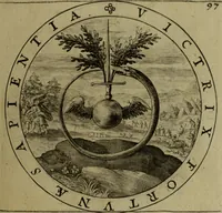 An illustration from A collection of emblemes, ancient and moderne : quickened vvith metricall illvstrations, both morall and divine, and disposed into lotteries, that instruction and good counsell may bee furthered by an honest and pleasant recreation (1635)