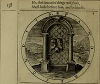 An illustration from A collection of emblemes, ancient and moderne : quickened vvith metricall illvstrations, both morall and divine, and disposed into lotteries, that instruction and good counsell may bee furthered by an honest and pleasant recreation (1635)