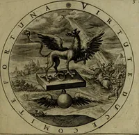 An illustration from A collection of emblemes, ancient and moderne : quickened vvith metricall illvstrations, both morall and divine, and disposed into lotteries, that instruction and good counsell may bee furthered by an honest and pleasant recreation (1635)
