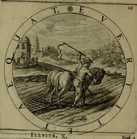 An illustration from A collection of emblemes, ancient and moderne : quickened vvith metricall illvstrations, both morall and divine, and disposed into lotteries, that instruction and good counsell may bee furthered by an honest and pleasant recreation (1635)