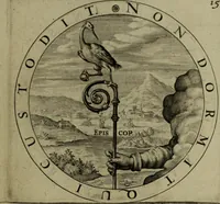 An illustration from A collection of emblemes, ancient and moderne : quickened vvith metricall illvstrations, both morall and divine, and disposed into lotteries, that instruction and good counsell may bee furthered by an honest and pleasant recreation (1635)