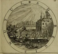 An illustration from A collection of emblemes, ancient and moderne : quickened vvith metricall illvstrations, both morall and divine, and disposed into lotteries, that instruction and good counsell may bee furthered by an honest and pleasant recreation (1635)
