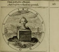 An illustration from A collection of emblemes, ancient and moderne : quickened vvith metricall illvstrations, both morall and divine, and disposed into lotteries, that instruction and good counsell may bee furthered by an honest and pleasant recreation (1635)