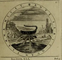 An illustration from A collection of emblemes, ancient and moderne : quickened vvith metricall illvstrations, both morall and divine, and disposed into lotteries, that instruction and good counsell may bee furthered by an honest and pleasant recreation (1635)