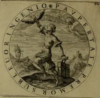 An illustration from A collection of emblemes, ancient and moderne : quickened vvith metricall illvstrations, both morall and divine, and disposed into lotteries, that instruction and good counsell may bee furthered by an honest and pleasant recreation (1635)
