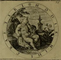 An illustration from A collection of emblemes, ancient and moderne : quickened vvith metricall illvstrations, both morall and divine, and disposed into lotteries, that instruction and good counsell may bee furthered by an honest and pleasant recreation (1635)