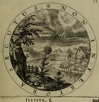 An illustration from A collection of emblemes, ancient and moderne : quickened vvith metricall illvstrations, both morall and divine, and disposed into lotteries, that instruction and good counsell may bee furthered by an honest and pleasant recreation (1635)