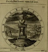 An illustration from A collection of emblemes, ancient and moderne : quickened vvith metricall illvstrations, both morall and divine, and disposed into lotteries, that instruction and good counsell may bee furthered by an honest and pleasant recreation (1635)