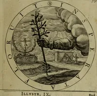 An illustration from A collection of emblemes, ancient and moderne : quickened vvith metricall illvstrations, both morall and divine, and disposed into lotteries, that instruction and good counsell may bee furthered by an honest and pleasant recreation (1635)