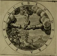 An illustration from A collection of emblemes, ancient and moderne : quickened vvith metricall illvstrations, both morall and divine, and disposed into lotteries, that instruction and good counsell may bee furthered by an honest and pleasant recreation (1635)
