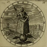 An illustration from A collection of emblemes, ancient and moderne : quickened vvith metricall illvstrations, both morall and divine, and disposed into lotteries, that instruction and good counsell may bee furthered by an honest and pleasant recreation (1635)