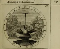 An illustration from A collection of emblemes, ancient and moderne : quickened vvith metricall illvstrations, both morall and divine, and disposed into lotteries, that instruction and good counsell may bee furthered by an honest and pleasant recreation (1635)