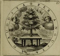 An illustration from A collection of emblemes, ancient and moderne : quickened vvith metricall illvstrations, both morall and divine, and disposed into lotteries, that instruction and good counsell may bee furthered by an honest and pleasant recreation (1635)