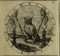 An illustration from A collection of emblemes, ancient and moderne : quickened vvith metricall illvstrations, both morall and divine, and disposed into lotteries, that instruction and good counsell may bee furthered by an honest and pleasant recreation (1635)