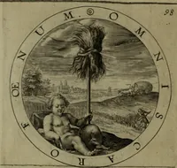 An illustration from A collection of emblemes, ancient and moderne : quickened vvith metricall illvstrations, both morall and divine, and disposed into lotteries, that instruction and good counsell may bee furthered by an honest and pleasant recreation (1635)