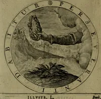 An illustration from A collection of emblemes, ancient and moderne : quickened vvith metricall illvstrations, both morall and divine, and disposed into lotteries, that instruction and good counsell may bee furthered by an honest and pleasant recreation (1635)
