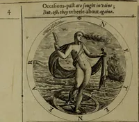 An illustration from A collection of emblemes, ancient and moderne : quickened vvith metricall illvstrations, both morall and divine, and disposed into lotteries, that instruction and good counsell may bee furthered by an honest and pleasant recreation (1635)