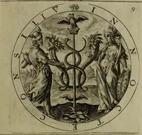 An illustration from A collection of emblemes, ancient and moderne : quickened vvith metricall illvstrations, both morall and divine, and disposed into lotteries, that instruction and good counsell may bee furthered by an honest and pleasant recreation (1635)