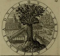 An illustration from A collection of emblemes, ancient and moderne : quickened vvith metricall illvstrations, both morall and divine, and disposed into lotteries, that instruction and good counsell may bee furthered by an honest and pleasant recreation (1635)