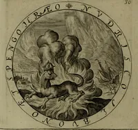 An illustration from A collection of emblemes, ancient and moderne : quickened vvith metricall illvstrations, both morall and divine, and disposed into lotteries, that instruction and good counsell may bee furthered by an honest and pleasant recreation (1635)