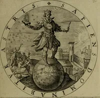 An illustration from A collection of emblemes, ancient and moderne : quickened vvith metricall illvstrations, both morall and divine, and disposed into lotteries, that instruction and good counsell may bee furthered by an honest and pleasant recreation (1635)