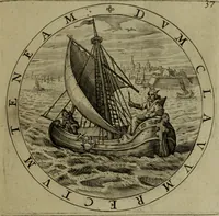 An illustration from A collection of emblemes, ancient and moderne : quickened vvith metricall illvstrations, both morall and divine, and disposed into lotteries, that instruction and good counsell may bee furthered by an honest and pleasant recreation (1635)