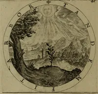 An illustration from A collection of emblemes, ancient and moderne : quickened vvith metricall illvstrations, both morall and divine, and disposed into lotteries, that instruction and good counsell may bee furthered by an honest and pleasant recreation (1635)