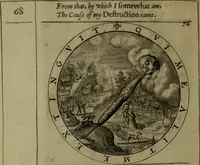 An illustration from A collection of emblemes, ancient and moderne : quickened vvith metricall illvstrations, both morall and divine, and disposed into lotteries, that instruction and good counsell may bee furthered by an honest and pleasant recreation (1635)