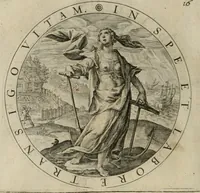 Picture 123 of 213 from A collection of emblemes, ancient and moderne : quickened vvith metricall illustrations, both morall and divine : and disposed into lotteries ... (1635), leaf 179
