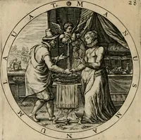 Picture 135 of 213 from A collection of emblemes, ancient and moderne : quickened vvith metricall illustrations, both morall and divine : and disposed into lotteries ... (1635), leaf 191