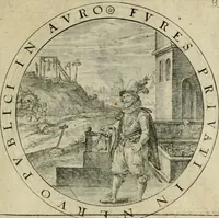 Picture 140 of 213 from A collection of emblemes, ancient and moderne : quickened vvith metricall illustrations, both morall and divine : and disposed into lotteries ... (1635), leaf 196