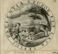 Picture 203 of 213 from A collection of emblemes, ancient and moderne : quickened vvith metricall illustrations, both morall and divine : and disposed into lotteries ... (1635), leaf 275