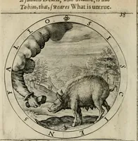 Picture 43 of 213 from A collection of emblemes, ancient and moderne : quickened vvith metricall illustrations, both morall and divine : and disposed into lotteries ... (1635), leaf 65