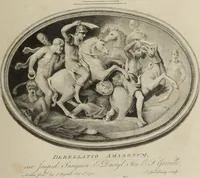 An illustration from A collection of fifty prints from antique gems in the collections of the Right Honourable Earl Percy, the Honourable C.F. Greville, and T.M. Slade, esquire (1785)