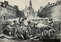Picture 13 of 40 from A collection of interesting and historic prints : being a brief presentation of some of the originals and reproductions in the possession of the State Street Trust Company (1909), leaf 19
