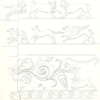 An illustration from Collection of the most remarkable monuments of the National Museum; (1873)